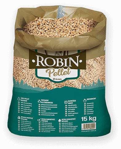 worek pelletu opałowego Robin do kupienia w Nowej Soli lub sklepie internetowym